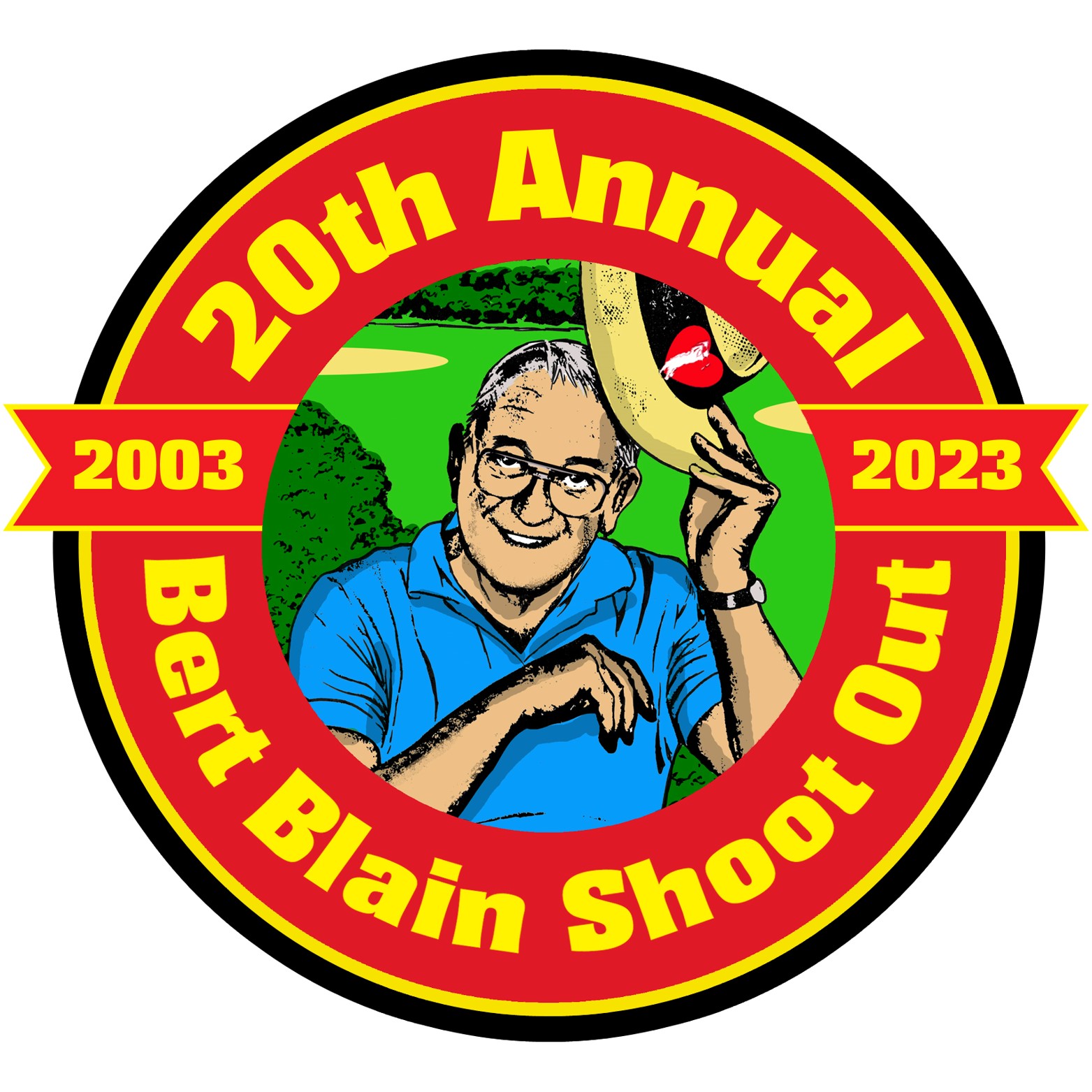 20th Annual Bert Blain Shoot Out 2003-2023 Logo